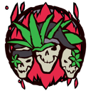 Raging Fried Plant Skeletons