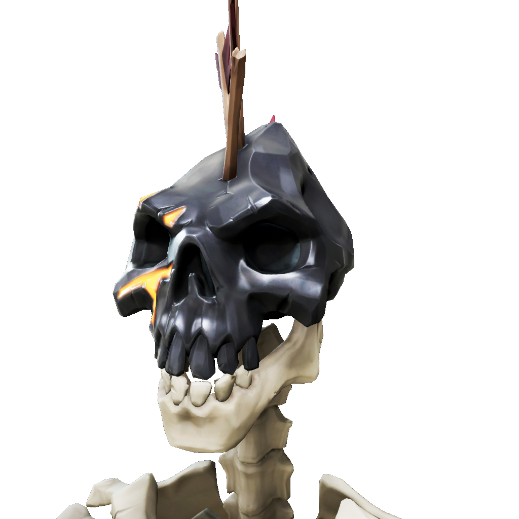 Obsidian Arrow-Pierced Skull