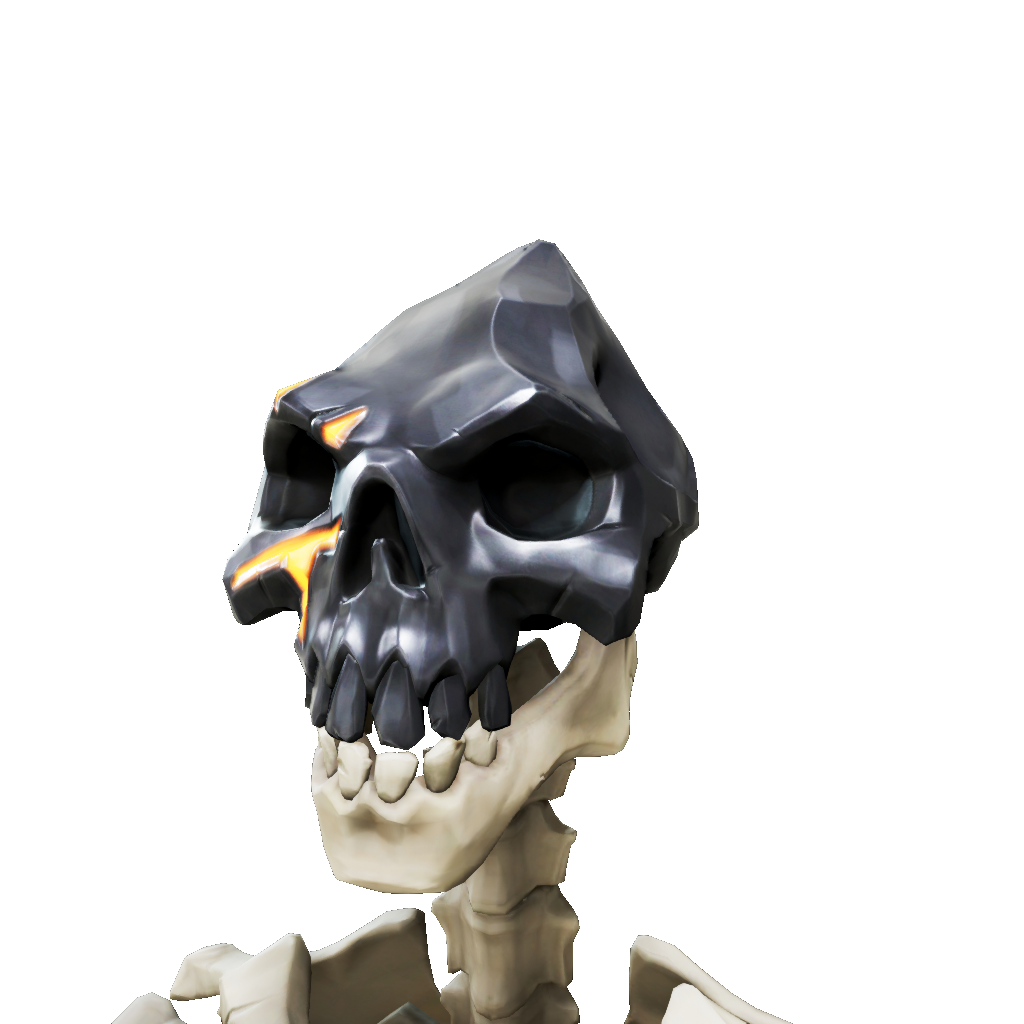 Obsidian Branded Skull