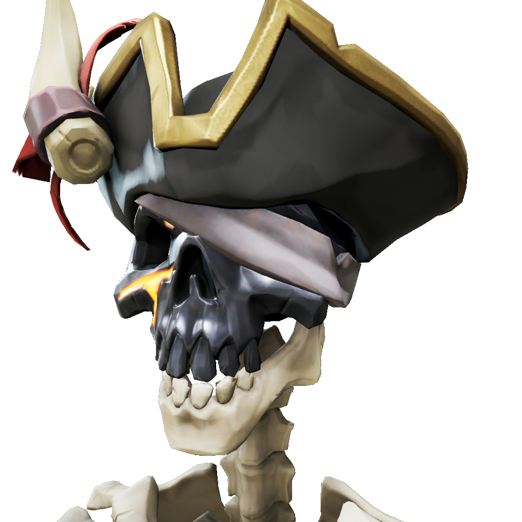 Obsidian Captain's Skull