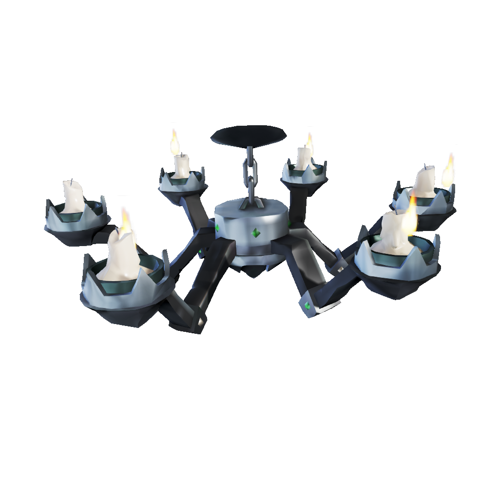 Obsidian Captain's Chandelier