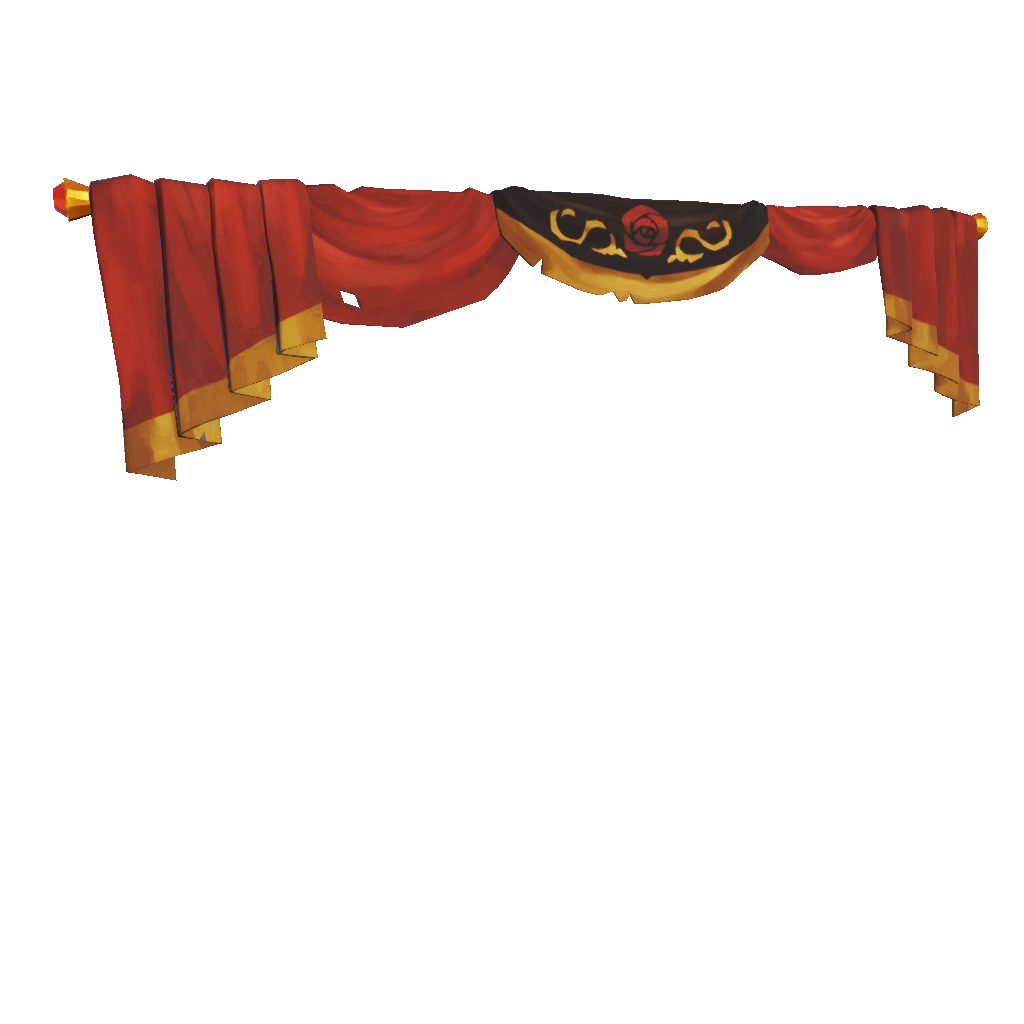 Wild Rose Captain's Curtains