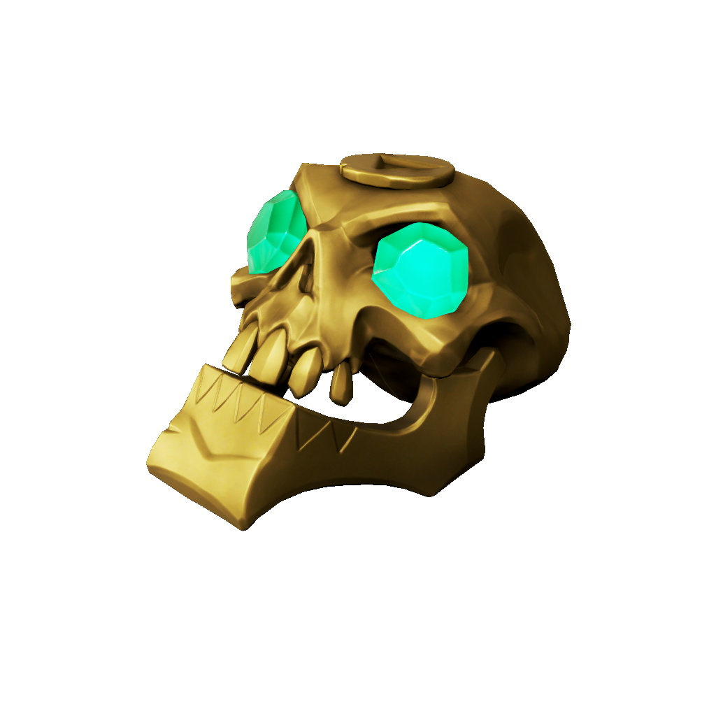 Gold Hoarder Skull Trinket