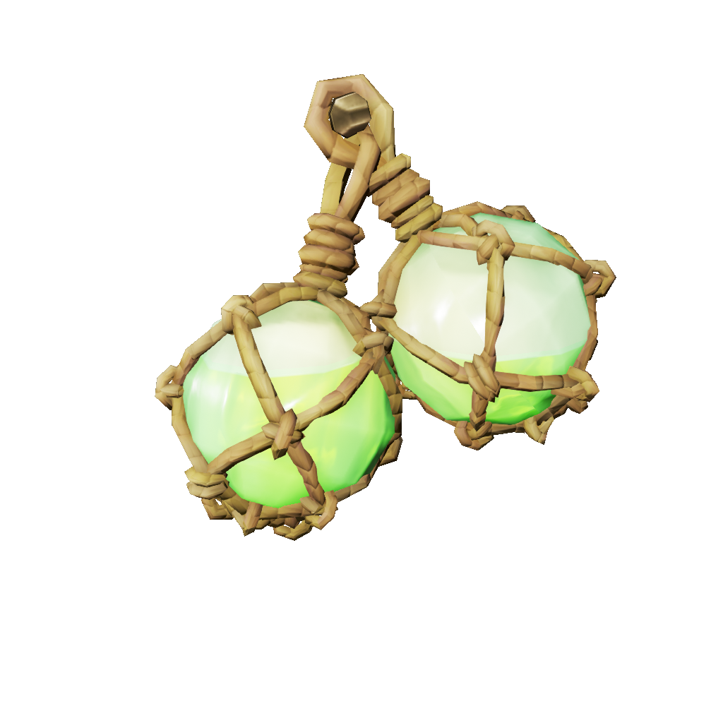 Lamps of Ghostly Green