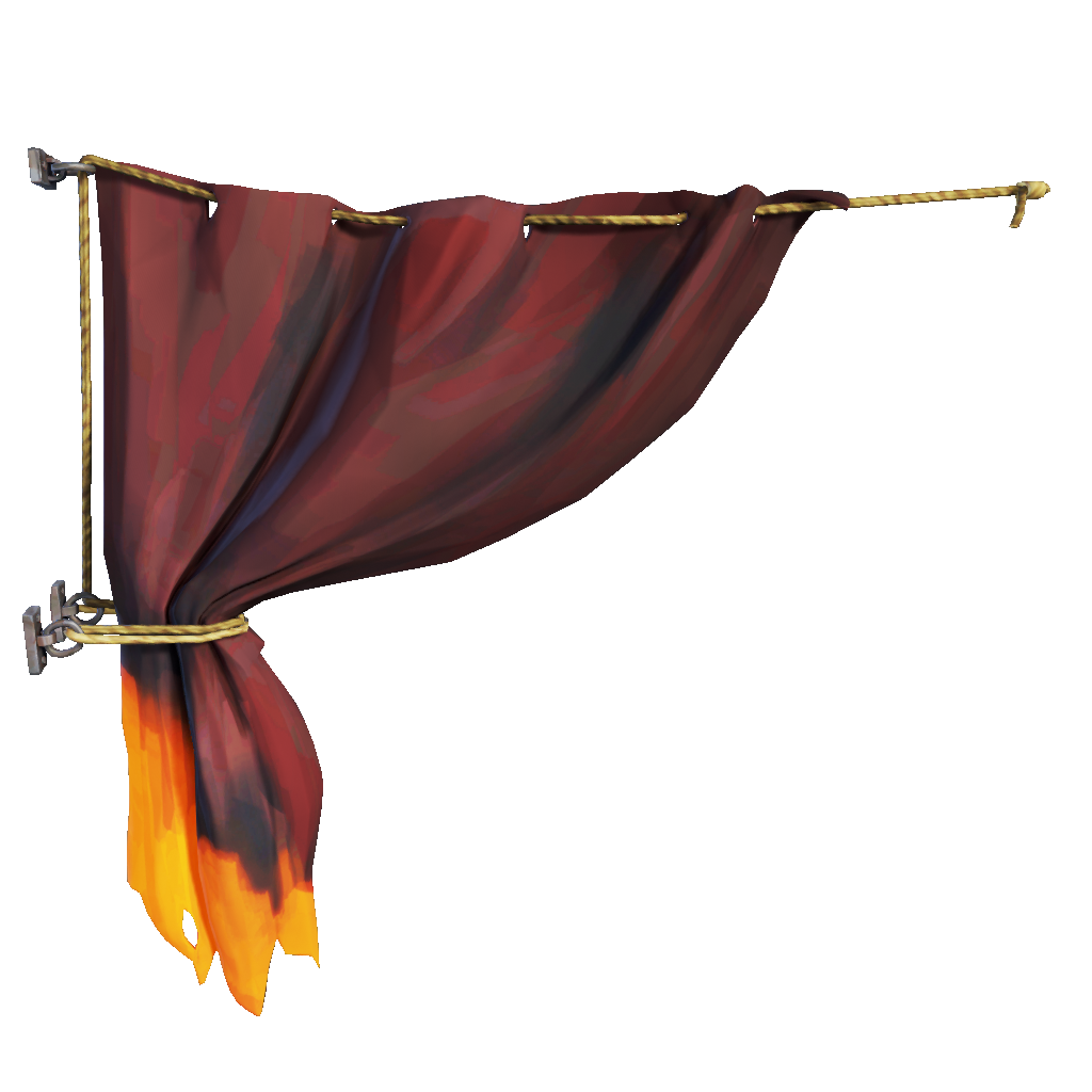 Captain's Drapes of the Ashen Dragon