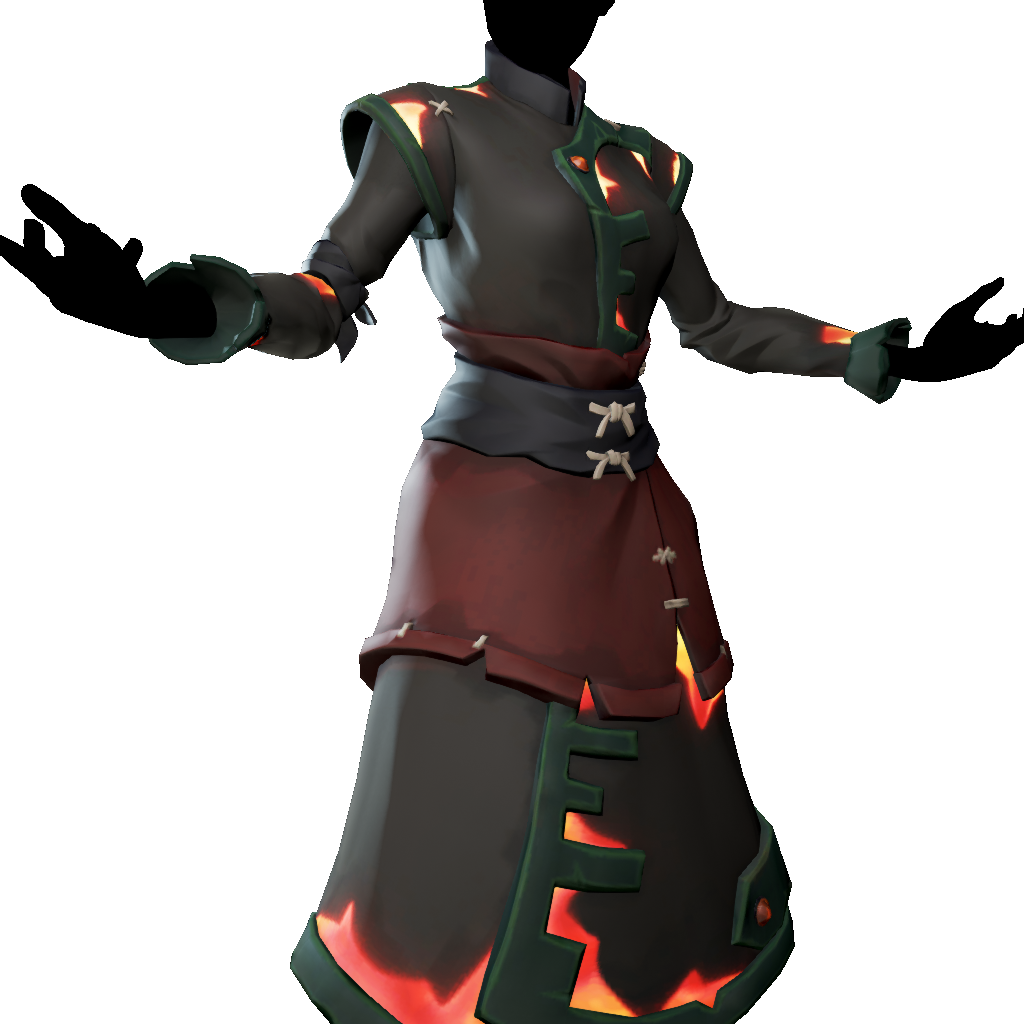 Aproned Dress of the Ashen Dragon