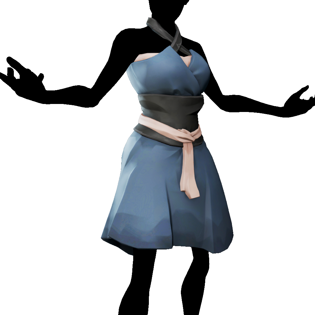 Elegant Two Tone Dress