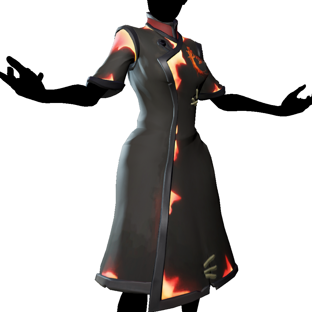 Wrap Dress of the Ashen Dragon