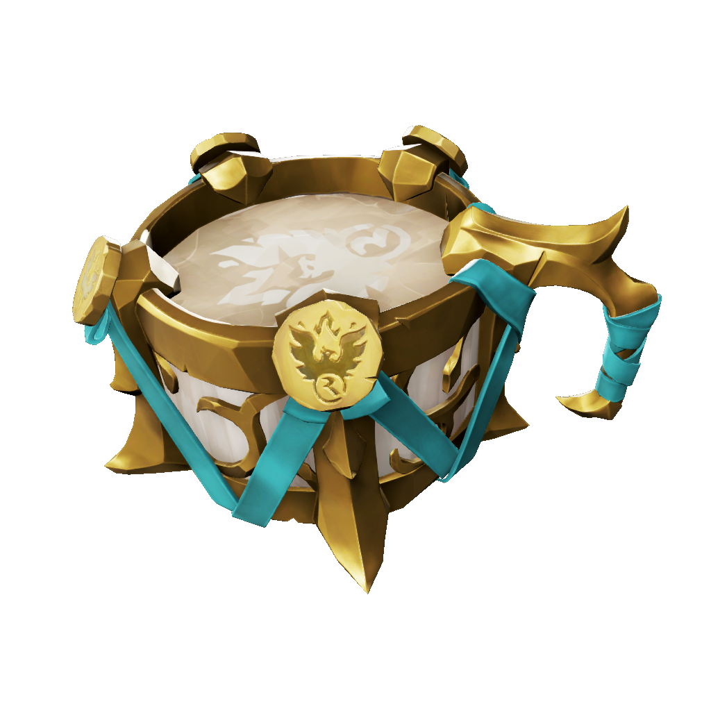 Gilded Phoenix Drum