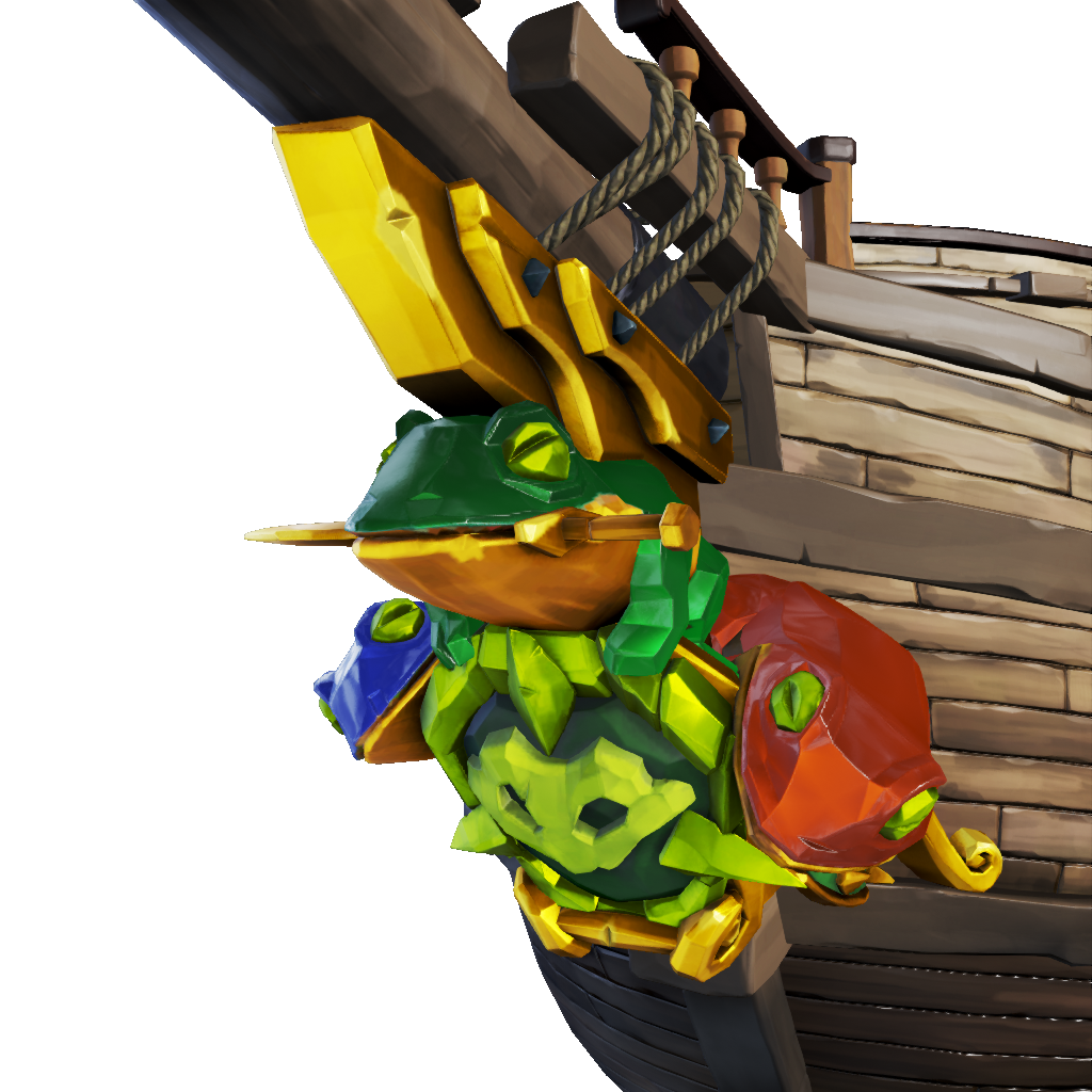 Collector's Fightin’ Frogs Figurehead