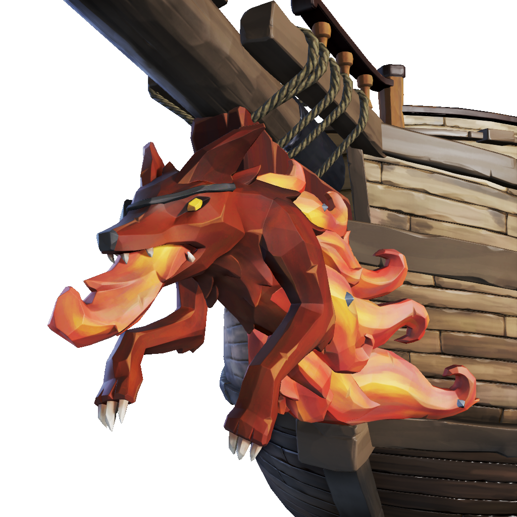 Flaming Jackal Figurehead