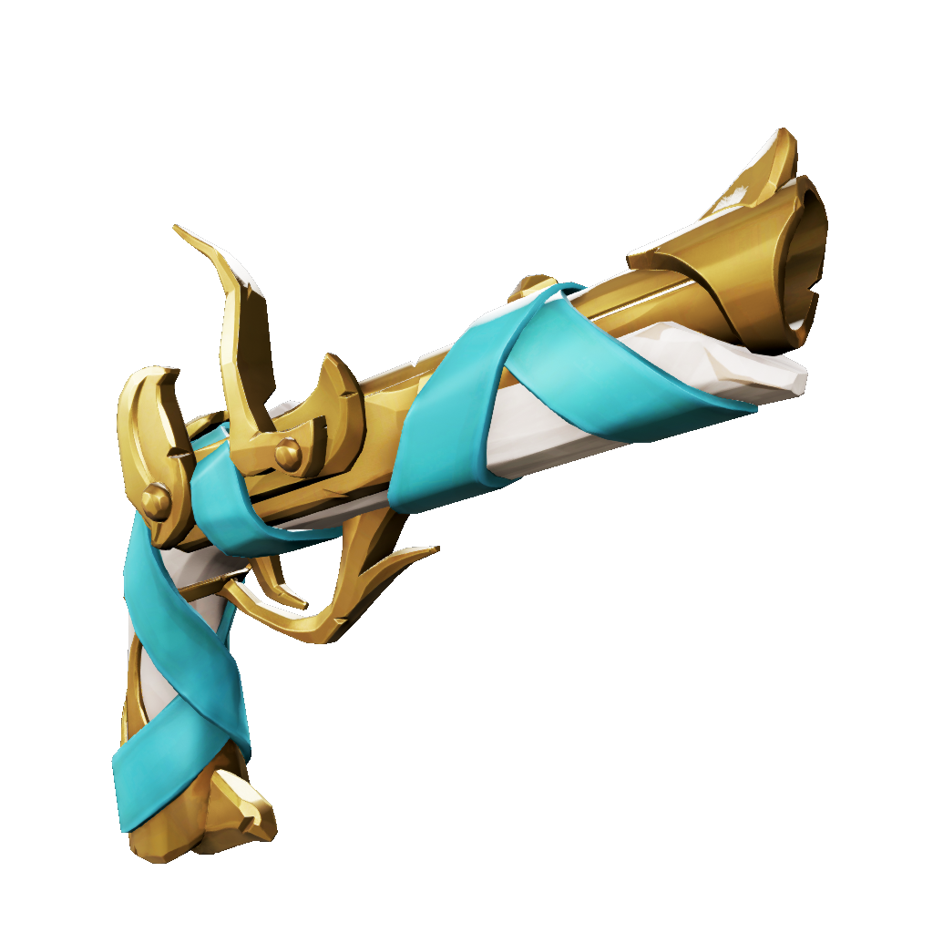 Gilded Phoenix Pistol