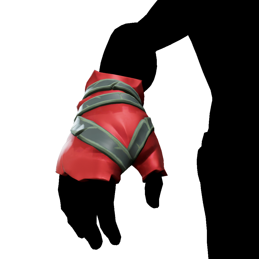 Eastern Winds Ruby Silken Gloves