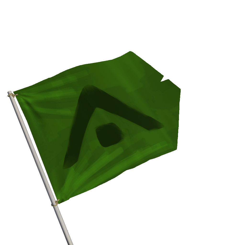 Green Resolute Flag