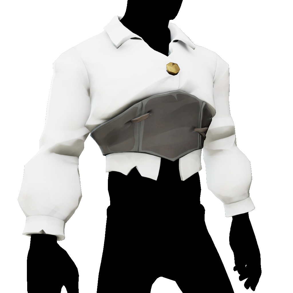 White Cinched Shirt