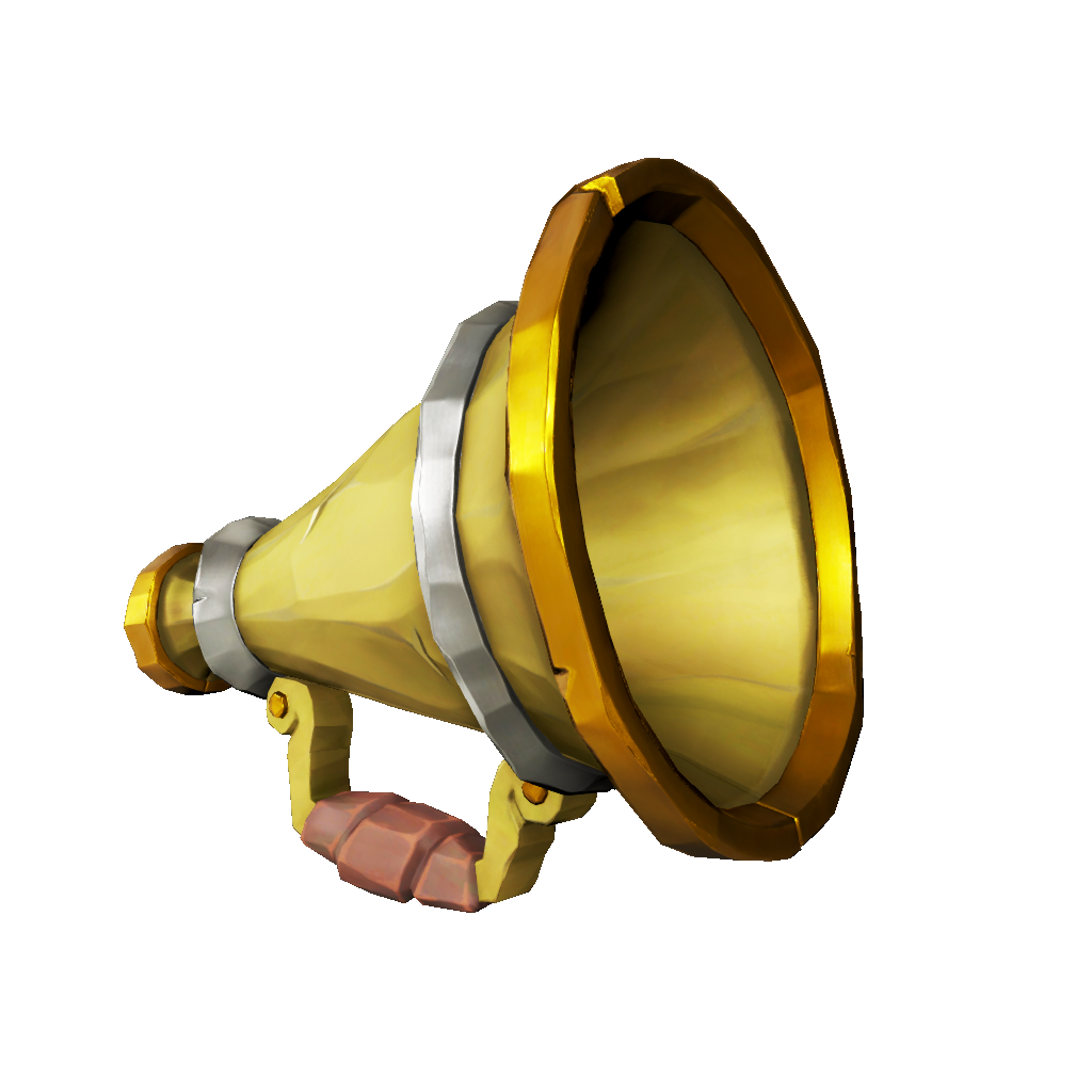 Refined Gold Speaking Trumpet