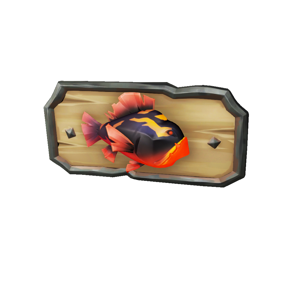 Prized Firelight Devilfish Plaque